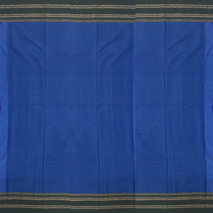 Violet Cotton Ilkal saree with Dark Green Gayathri border