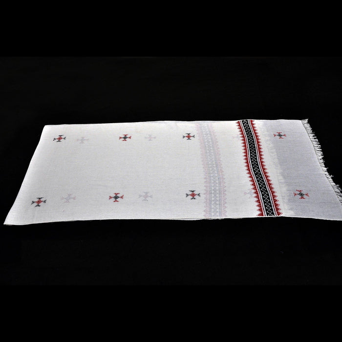 Pukhoor (local name) , Nilgiri tribal embroidery,  Tudas, Tudavans, Todar, handmade shawl, shawl, long shawl,  stole, 