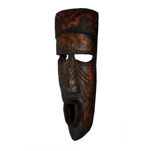 Long Face African Tribal Mask, Long face mask, Gambhira mask, masks of west Bengal, Masks of Malda, masks from neem and fig trees,  home d̩cor, masks, handicraft, handmade, wood carving, made of wood, Tribal mask, Adivasi mask, 