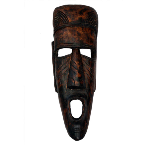 Long Face African Tribal Mask, Long face mask, Gambhira mask, masks of west Bengal, Masks of Malda, masks from neem and fig trees,  home d̩cor, masks, handicraft, handmade, wood carving, made of wood, Tribal mask, Adivasi mask, 