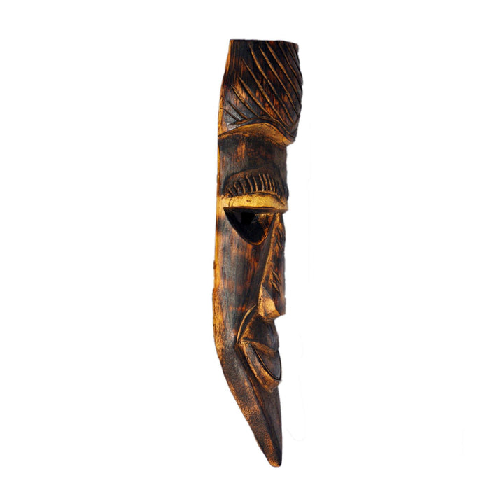 Tribal Bamboo Mask with Open Eyes - TVAMI