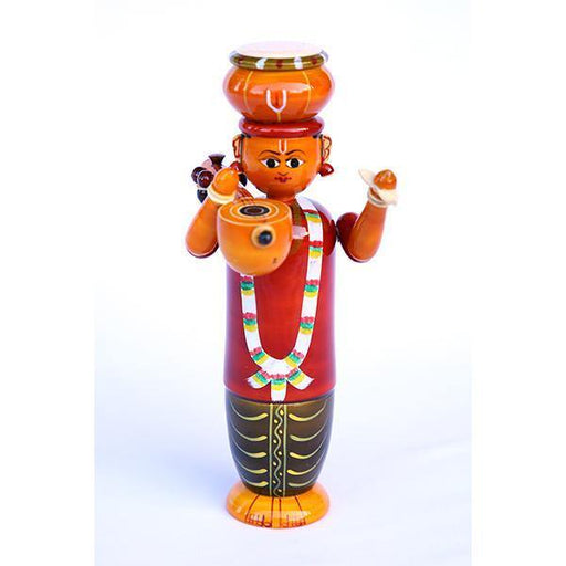Saint Haridasa Figurine in Wooden Etikoppaka Craft - TVAMI