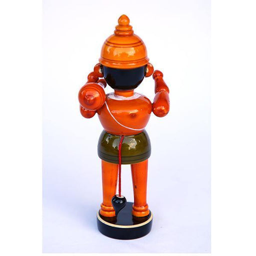 Wooden Hanuman Figurine From Etikoppaka - TVAMI