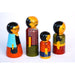 Colourful Wooden Family of Four Set Made in Etikoppaka - TVAMI