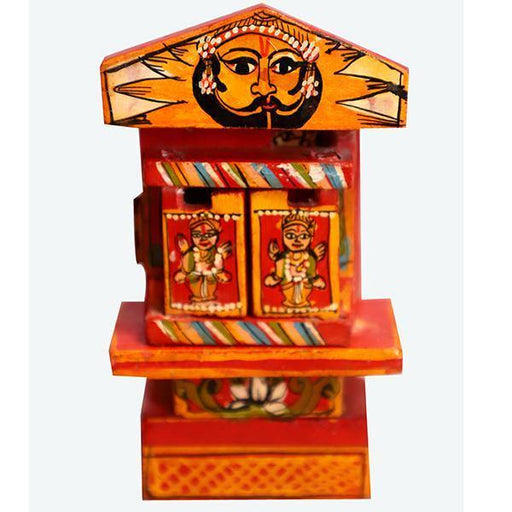 Small Kavad Crafted Story Box of Ram and Krishna Stories (Made to Order) - TVAMI