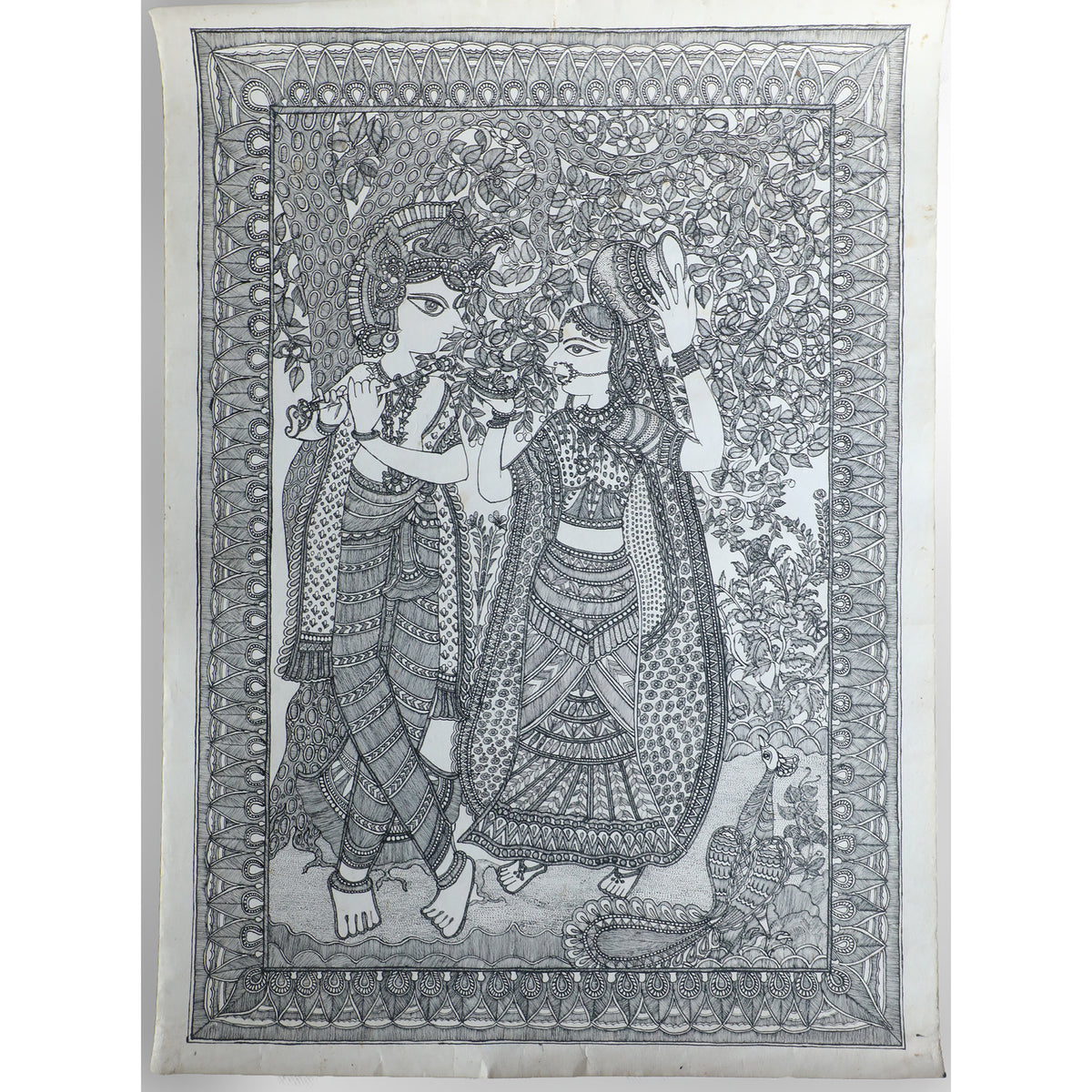 Lord Radha _ Krishna Drawing by Khushboo S - Pixels