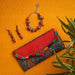 Kutch leather craft, Handmade Jewellery, Ajark, Patwa Craft, Earrings, Bracelet, Metal and GLass beads, Rakshabandhan, Rakhi, Gift for her, Gifting ideas. Gift for Sister.
