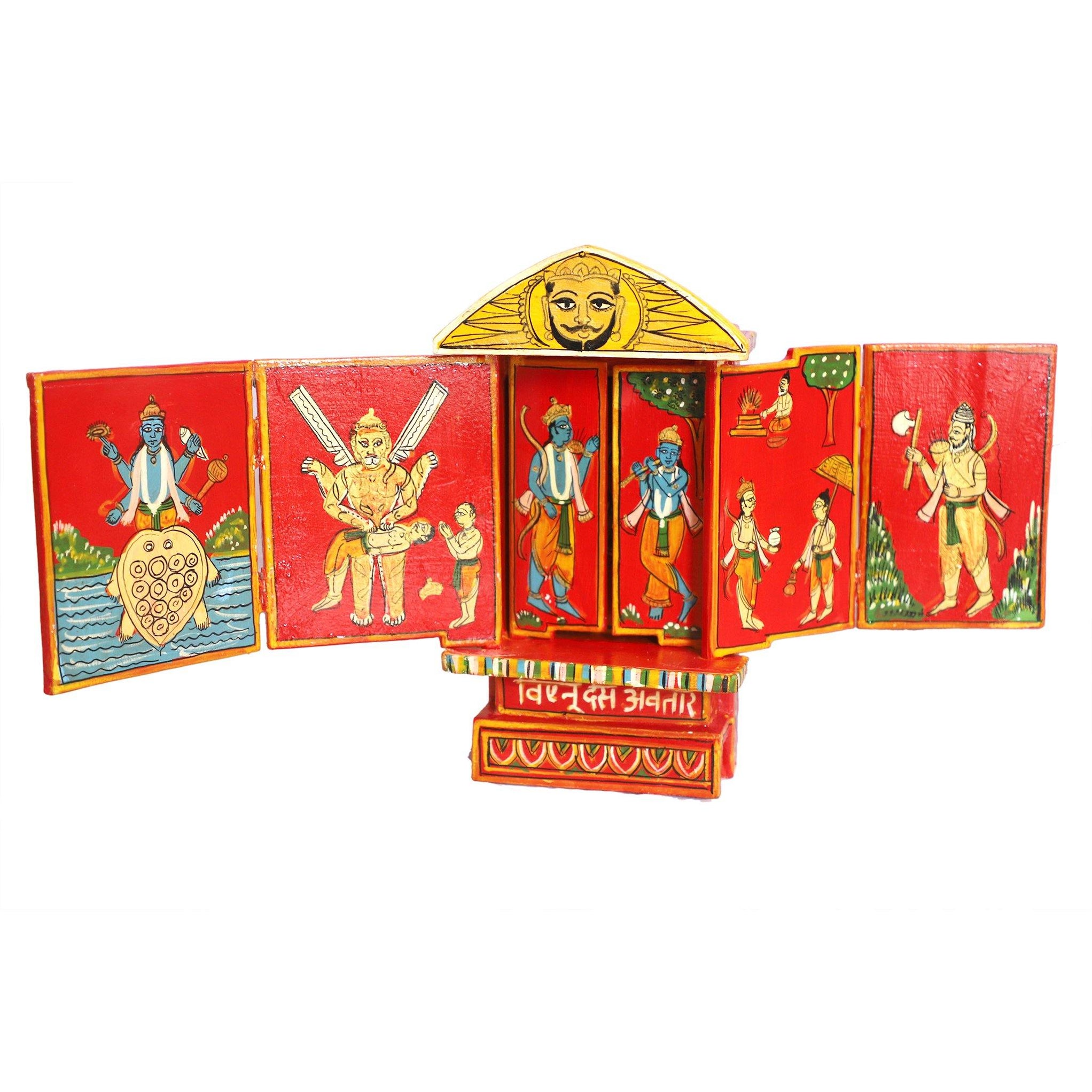 Devasadi Box Kavad Crafted Story Box of Dasavtaar of Lord Vishnu (Made to Order) — TVAMI