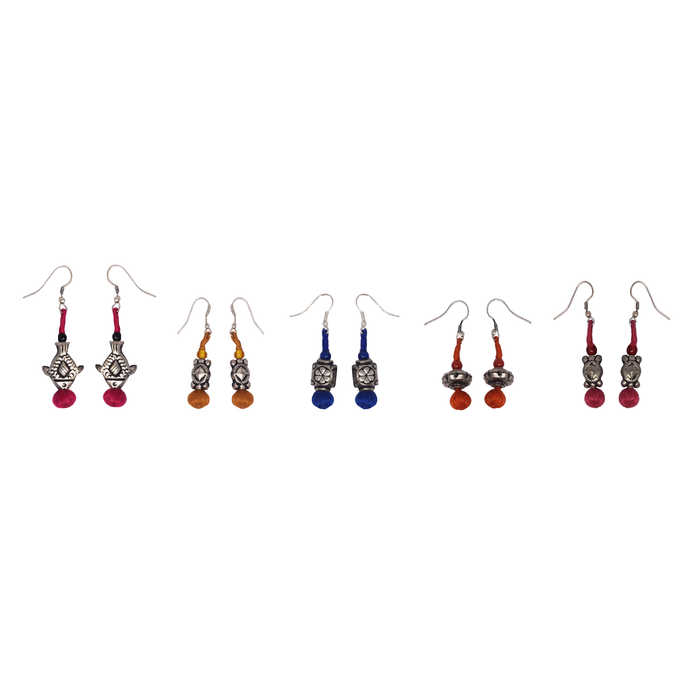 Handcrafted Patwa earrings (Assorted set of 5 - small) — TVAMI