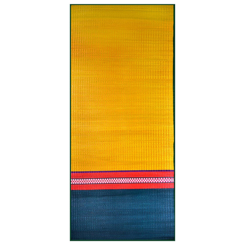 Multi-coloured Pattamadai mat, Pattamadai rug, Yellow and Blue pattamadai mat, Yellow and Blue mats, handwoven pattamdai mat, Pattamadai yoga mats, historic Indian Art, Traditional Indian Craft, handicraft, handmade, traditional Indian handicraft, home decor, Tamil Nadu handicraft, grass mat, Pathamadai mat, Pathamadai rug, magenta and white pathamadai mat, handwoven pathamadai mat, Pathamadai yoga mats, dark blue and white Pathamadai mats, pattam pai, eco friendly, sustainable, 