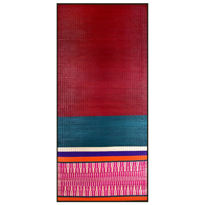 Multi-coloured Pattamadai mat, Pattamadai rug, Maroon and Blue pattamadai mat, Maroon and Blue mats, handwoven pattamdai mat, Pattamadai yoga mats, historic Indian Art, Traditional Indian Craft, handicraft, handmade, traditional Indian handicraft, home decor, Tamil Nadu handicraft, grass mat, Pathamadai mat, Pathamadai rug, magenta and white pathamadai mat, handwoven pathamadai mat, Pathamadai yoga mats, dark blue and white Pathamadai mats, pattam pai, eco friendly, sustainable, 