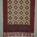 Maroon and Ochre Yellow Double Ikat Handloom Stole with Selavu Pattern - TVAMI