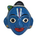 Nakashi mask, blue mask, kidengage, art, olive blue Nakashi mask, face mask, saw dust, tamarind seed, Krishna mask, Krishna cheriyal, Telangana art, 