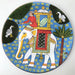 Cheriyal Painting, Nakashi Art, miniatured cheriyal painting, cheriyal handprinted wall hanging plate, elephant ride painting, elephant painting, Telangana folk art