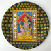 Cheriyal Painting, Nakashi Art, miniatured cheriyal painting, cheriyal handprinted wall hanging plate, portrait of a woman painting, woman painting, Telangana folk art