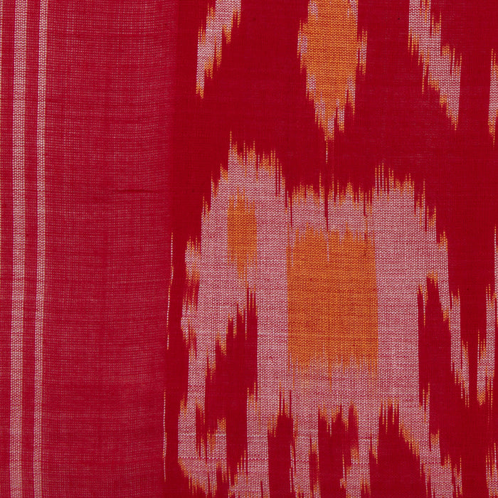 Reflections of Antiquity,  Black and Red Pochampally Single Ikat Saree