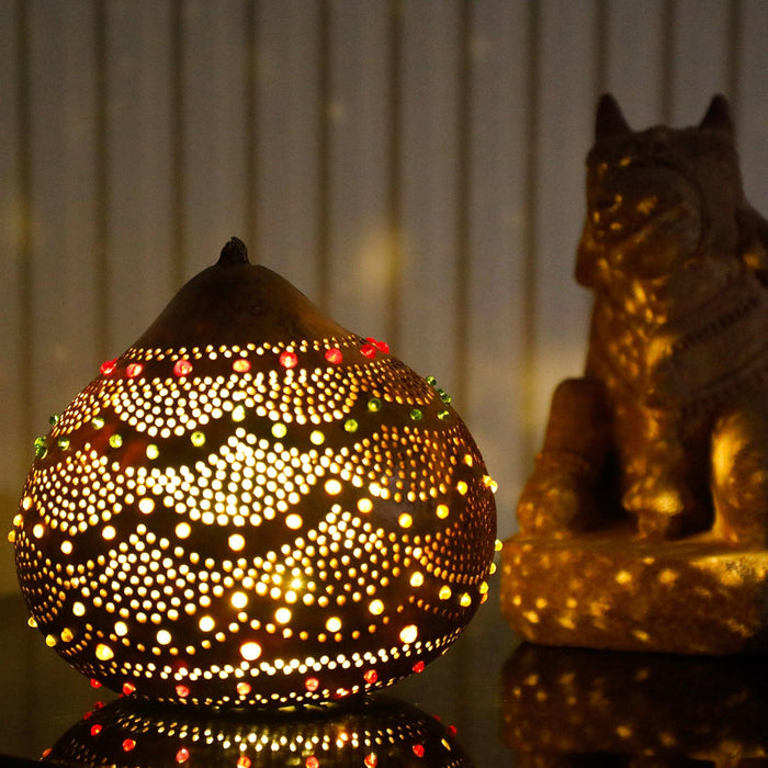 Pumpkin Craft, Pumpkin shaped lampshade, home decor lampshade, modern Indian art, handicraft, handmade, pendant shaped lampshade, Karnataka art, 