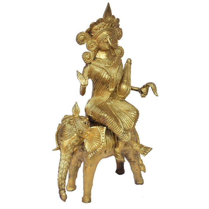 Dokra Showpiece Lakshmi Figurine - TVAMI
