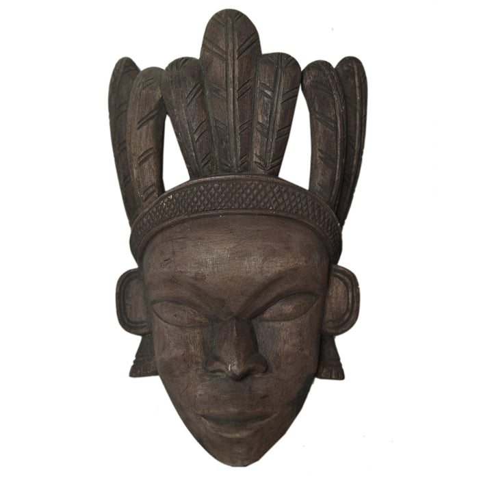 Tribal Wooden Gambhira Wall Mask