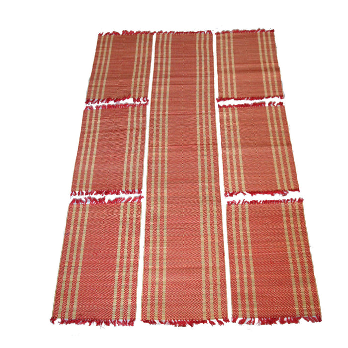 table mat, natural fibre, madurkathi, handloom mat, Home decor, Home accent, Dining Table Mats, Dining Placemats, Madurkathi Masland, GI Tag, Crafts of Bengal