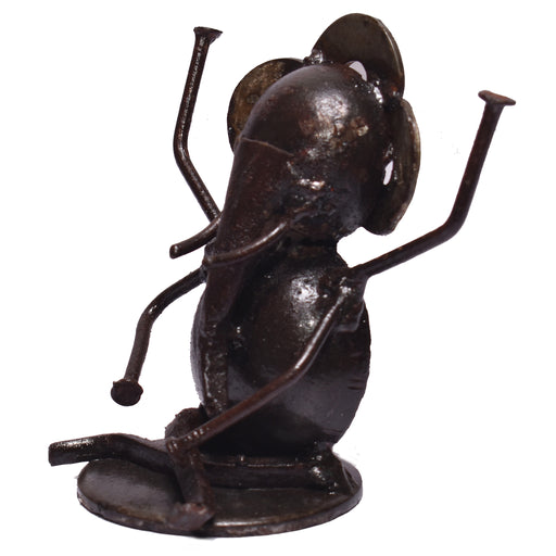 Upcycled Metal Art Ganesha Figurine, metal art, metal art ganesha figurine, Recycled metal Art figurine, Sustainable art, modern ganesha art, recycled show piece, recycled ganesha show piece, Home d̩cor, Eco friendly, showpiece, decor piece,  handicraft, handmade, 