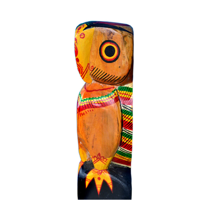 Nutangram Yellow Ochre Wooden Owl