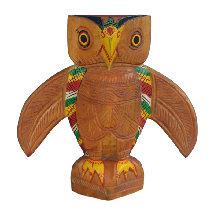 Nutangram Winged Wooden Owl