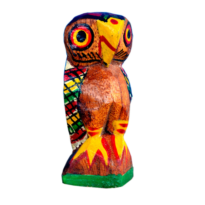 Nutangram Wooden Owl with Dotted Beak